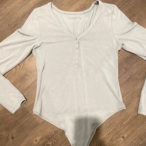 Pale blue Abercrombie bodysuit medium